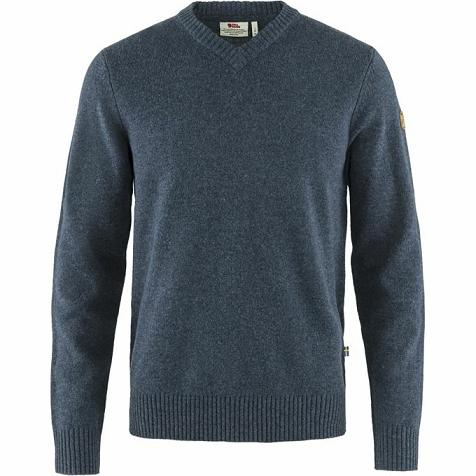 Fjällräven Men Övik Sweater Navy PH34447 Philippines